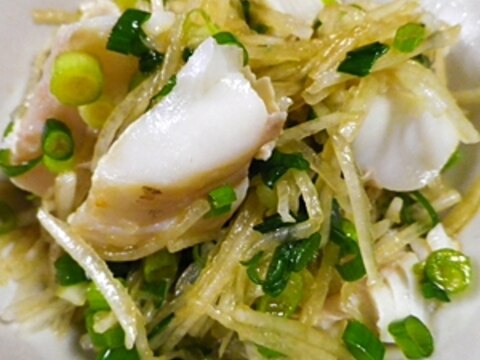 赤魚粕漬けの亜麻仁油あえ